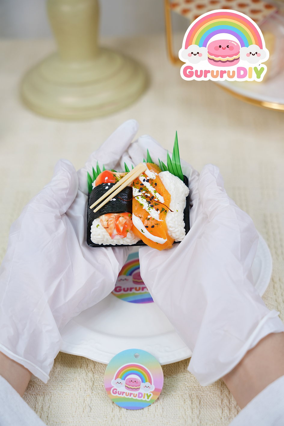 スクイ一ズ完成品-二種類の寿司