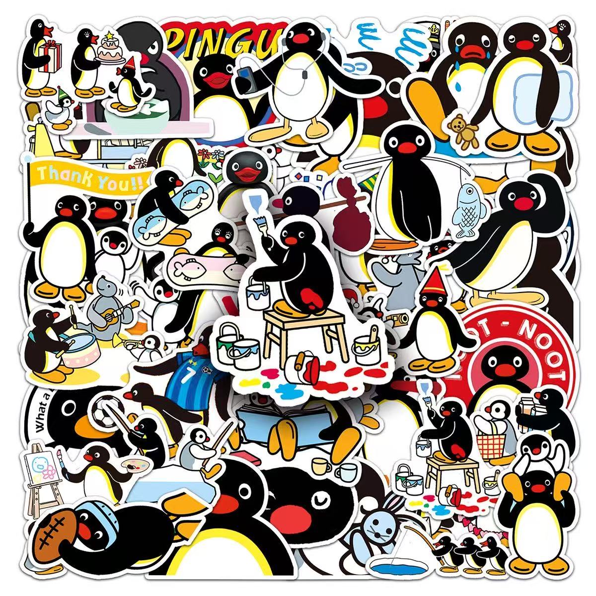 スクイ一ズデコレーション-ペンギン家族