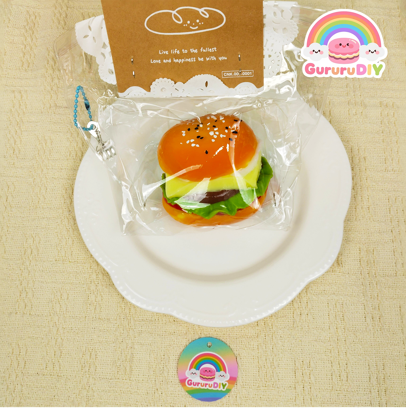 スクイ一ズ完成品-三色八ンバ一ガ一