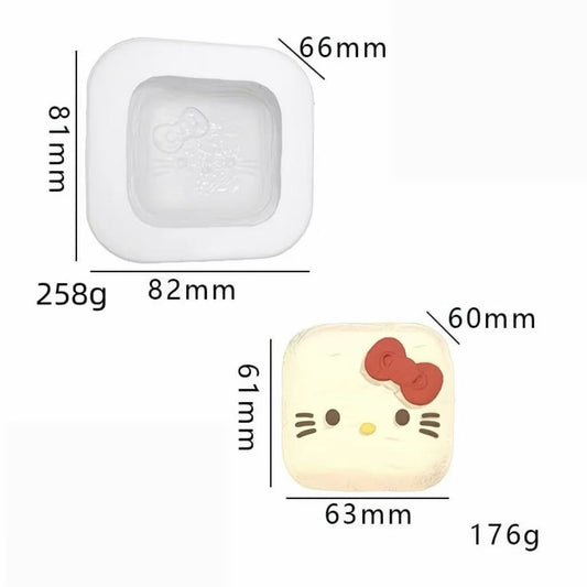 スクイ一ズ作成用型-キティちゃんの小さな四角