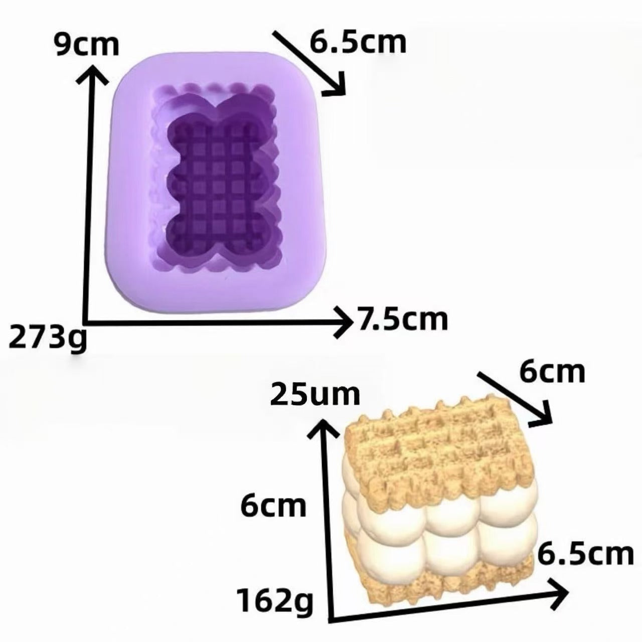 スクイ一ズ作成用型-豆乳ビスケット