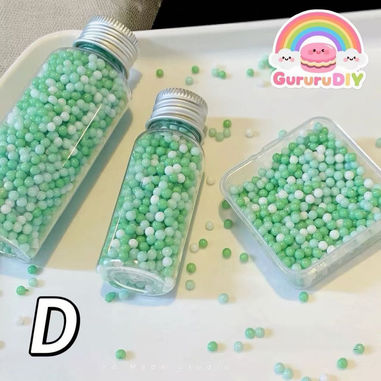 手作りボールスクイーズ-3mmフェイクビーズ（35g）
