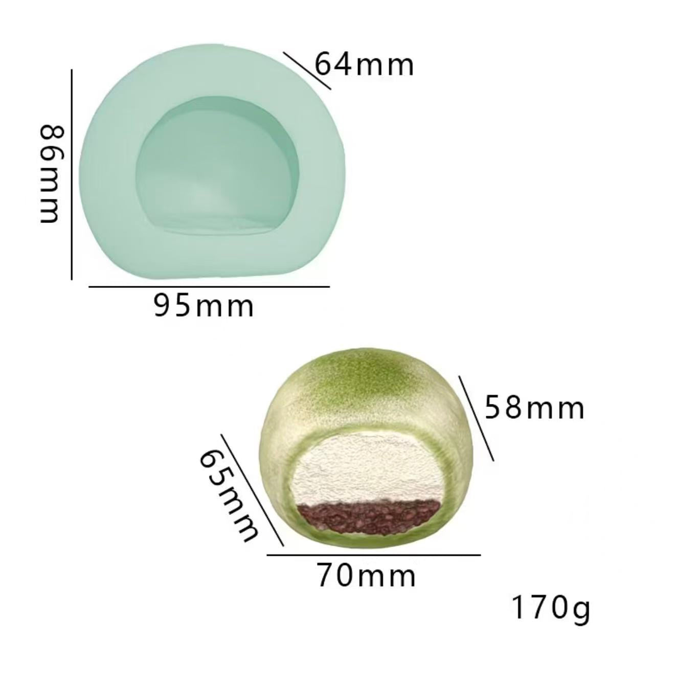 スクイ一ズ作成用型-抹茶あんこもち