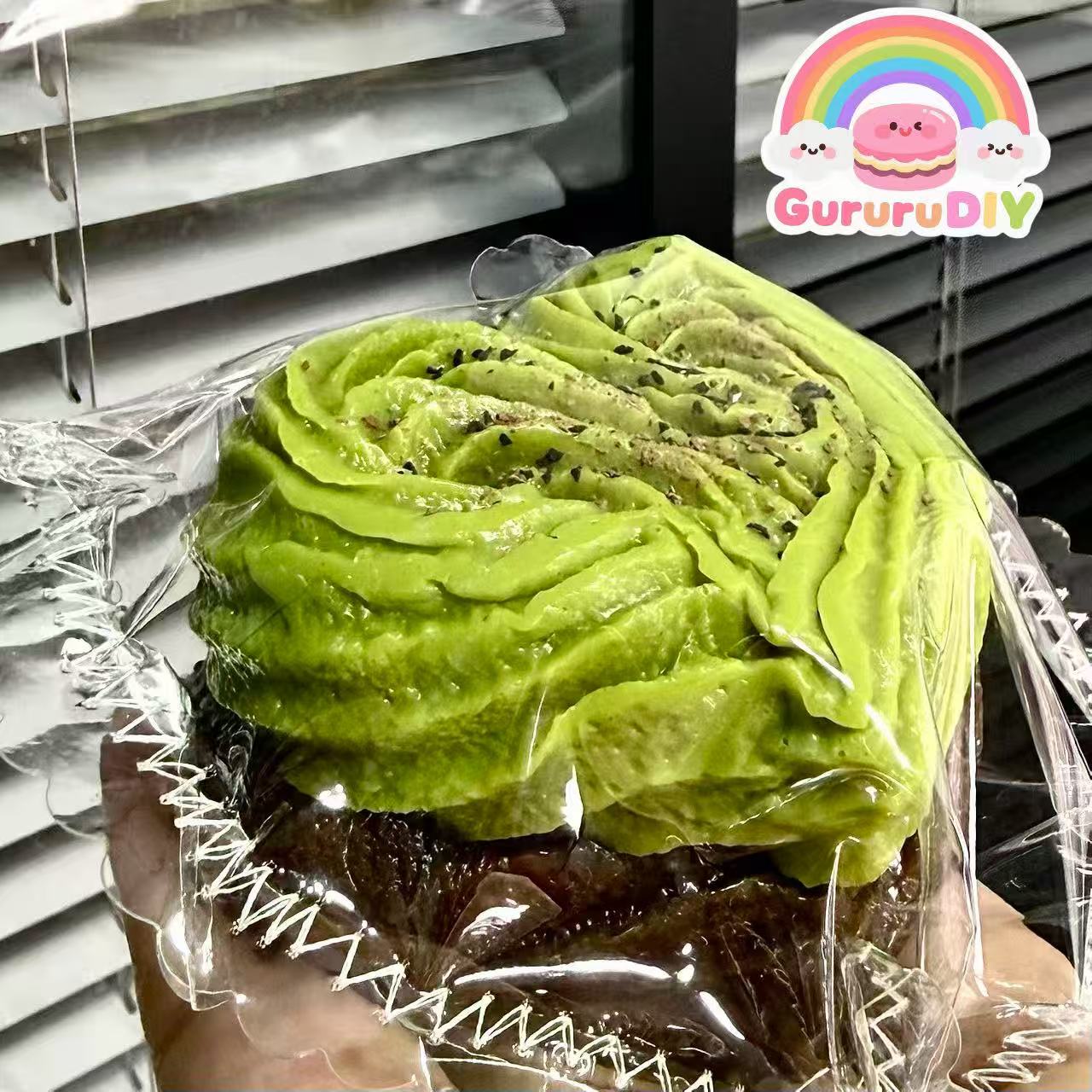 スクイ一ズ完成品-抹茶ハートケーキ