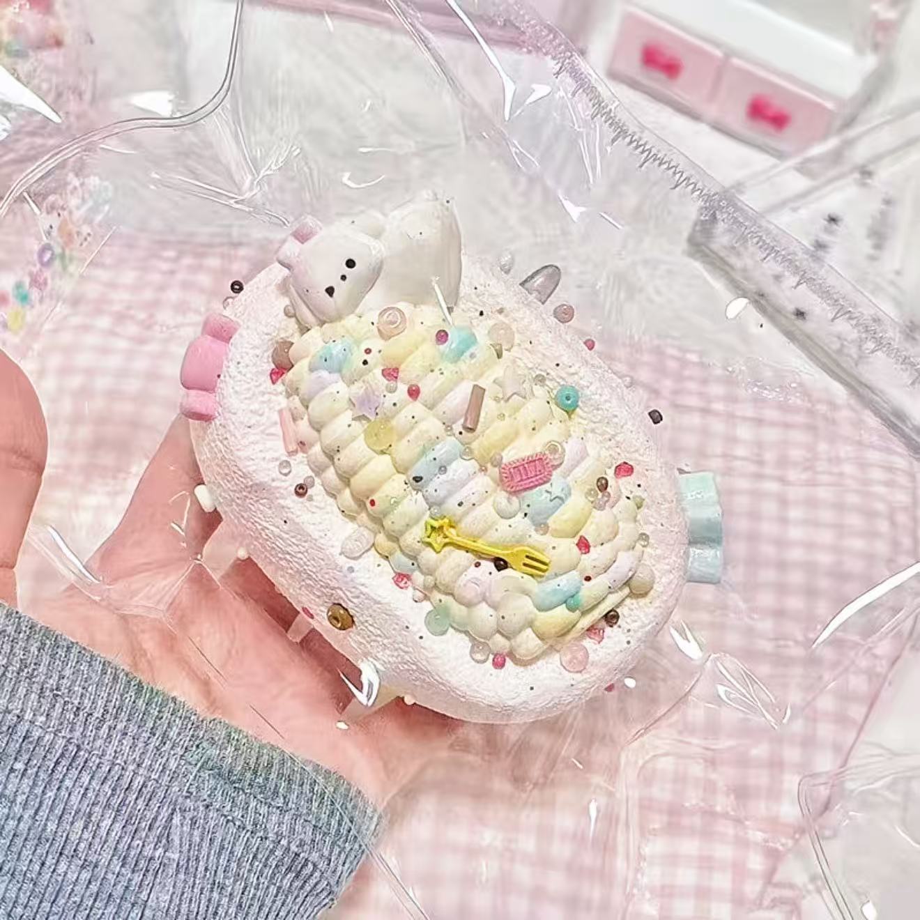 スクイ一ズ作成用型-コーンせんべいちゃん