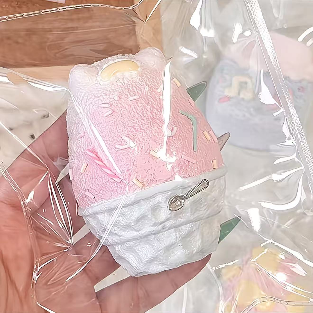 スクイ一ズ作成用型-ねこアイス