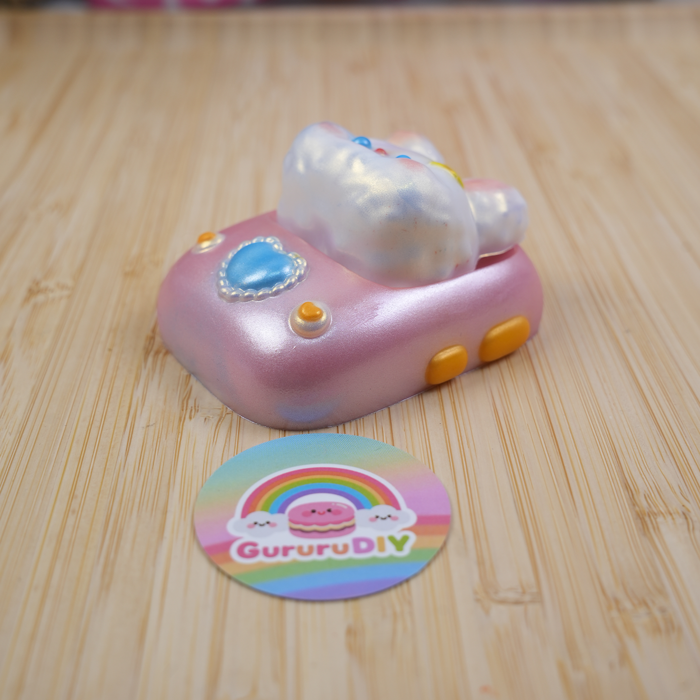 レジン完成品-うさぎスマホ