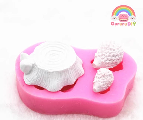 Resin Molds - Tree Stump and Hedgehog