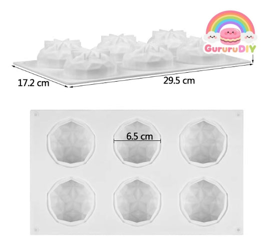 レジン作成用型 - ダイヤモンドケーキ