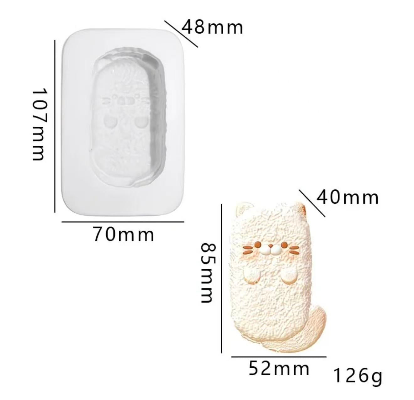 Squishy mold - Kitten cookies