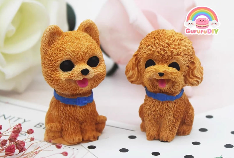 Resin Molds - Two Types of Puppies