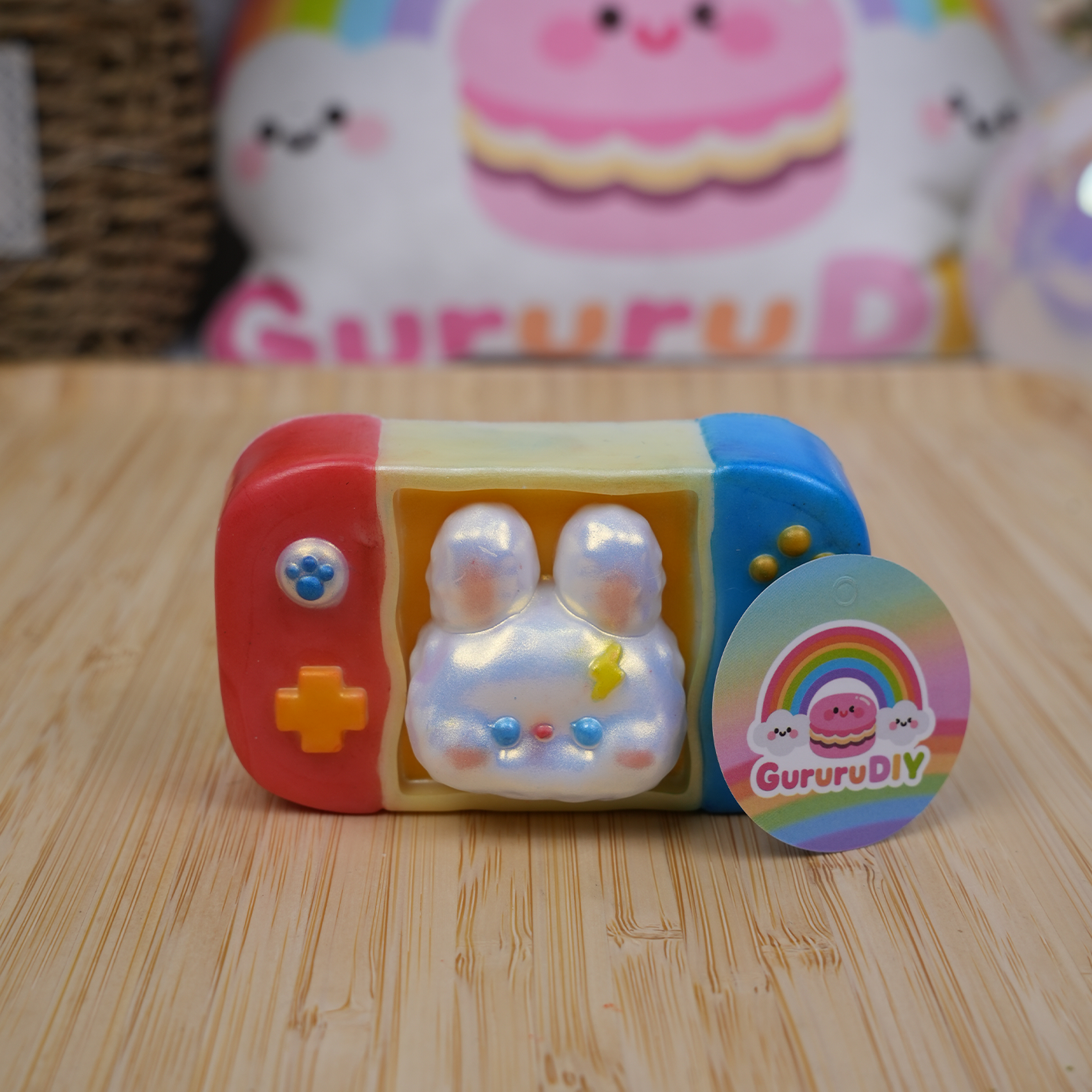 レジン完成品-うさぎスイッチ