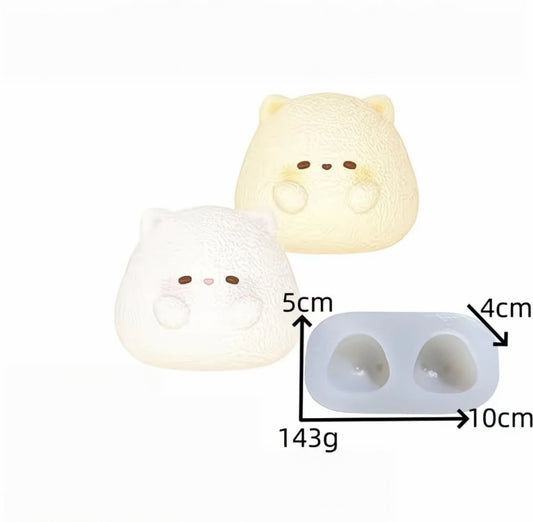 スクイ一ズ作成用型-眠そうな猫ちゃん