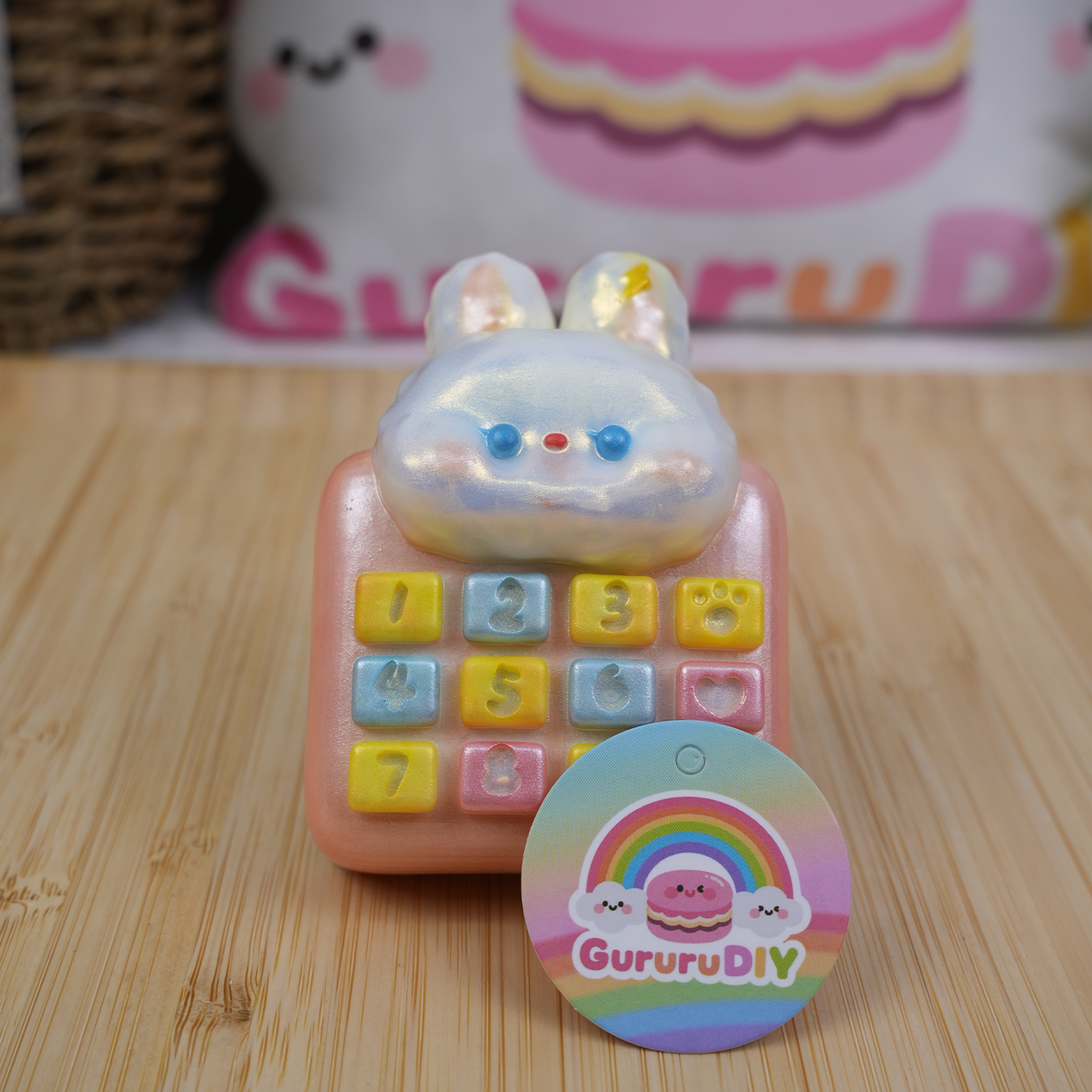 レジン完成品-うさぎ電卓