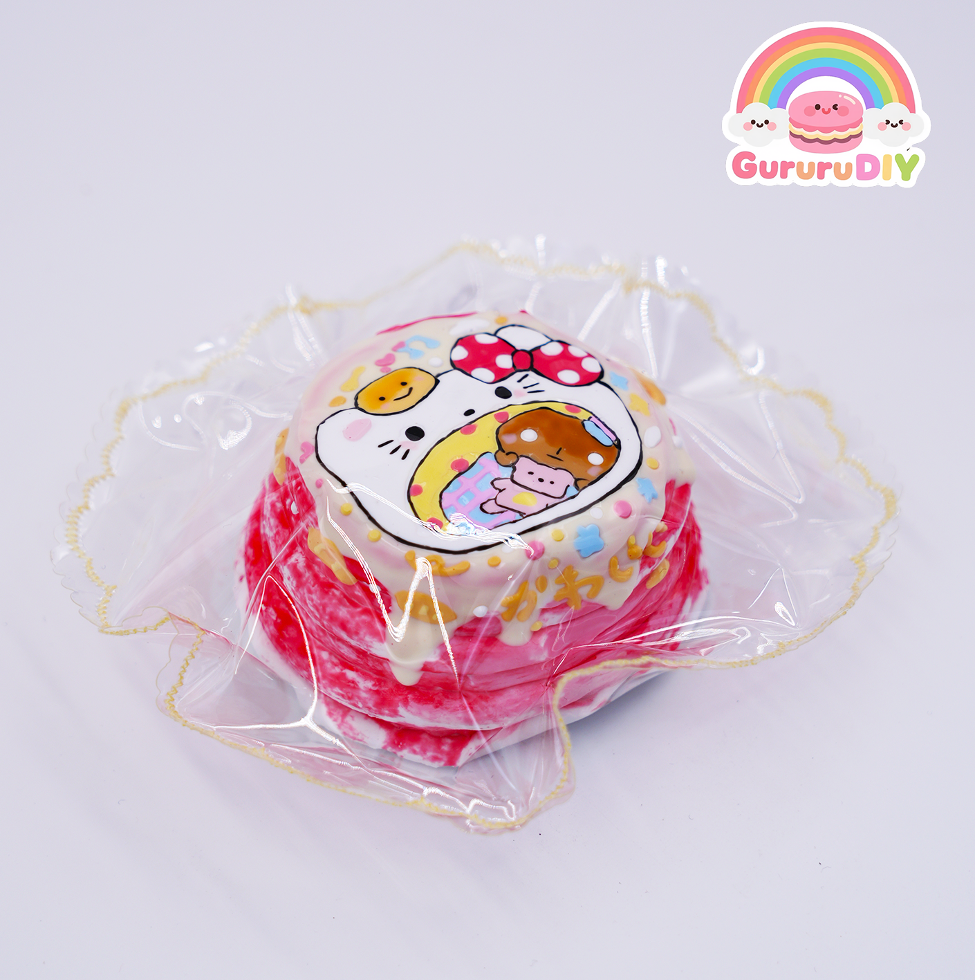 Squishy finished product - Hello Kitty