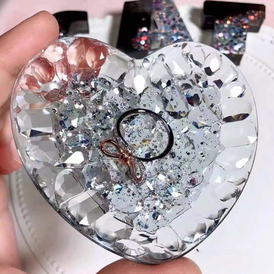 レジン作成用型-ハートトレイ