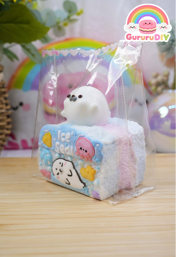 Squishy finished product - White Seal Toast