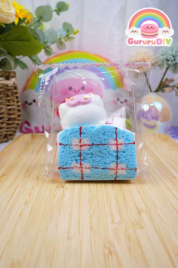 Squishy finished product - Hello Kitty Kitty Toast