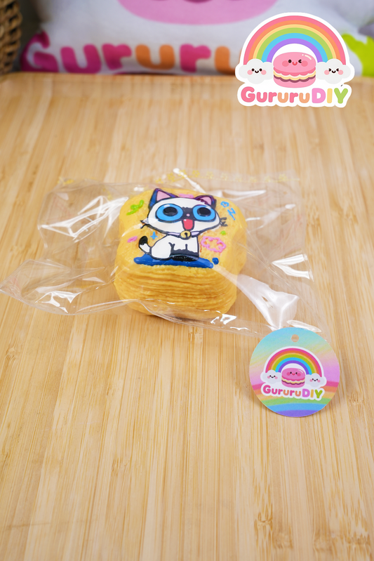 スクイ一ズ完成品-シャム猫パン