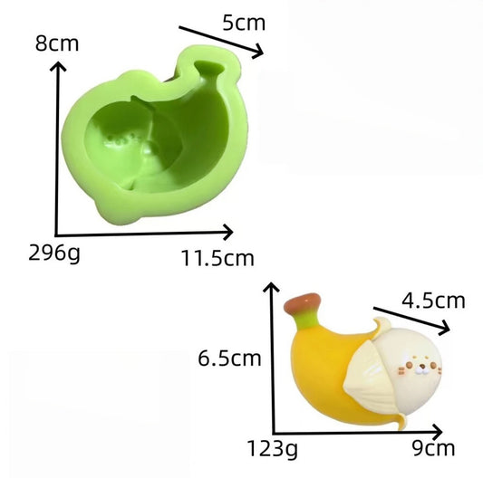 スクイ一ズ作成用型-アザラシバナナ