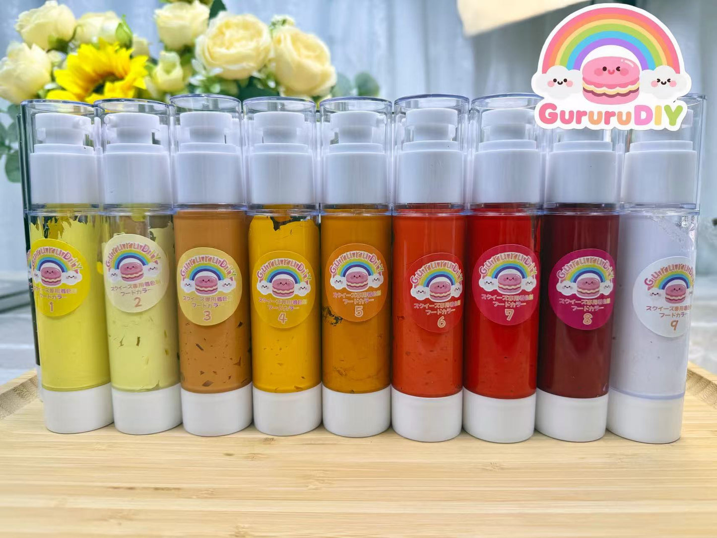 スクイ一ズ専用着色剤-フードカラー（18色*50g）