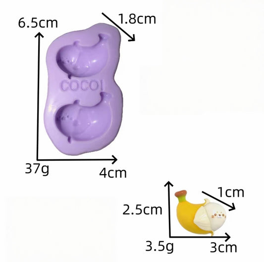 スクイ一ズ作成用型-アザラシバナナ